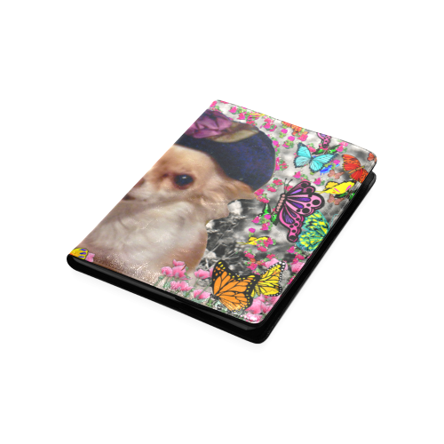 Chi Chi in Yellow Butterflies, Chihuahua Puppy Dog Custom NoteBook B5