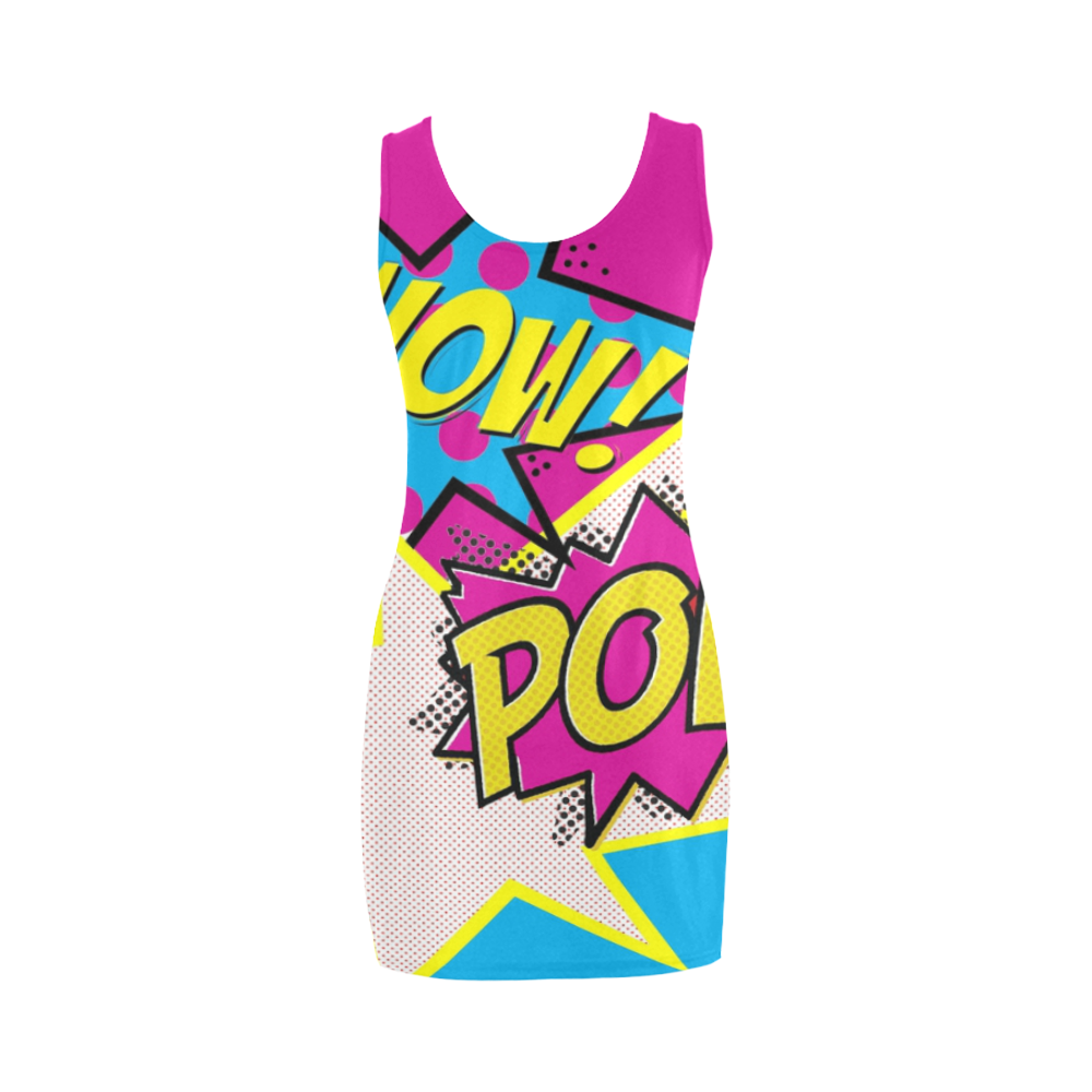 POP ART pink Medea Vest Dress (Model D06)