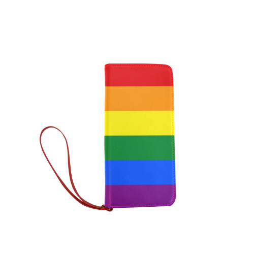 Gay Pride Rainbow Flag Stripes Women's Clutch Wallet (Model 1637)