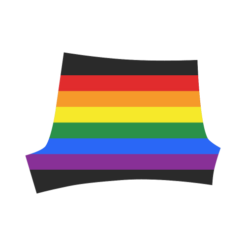 Gay Pride Rainbow Flag Stripes Briseis Skinny Shorts (Model L04)