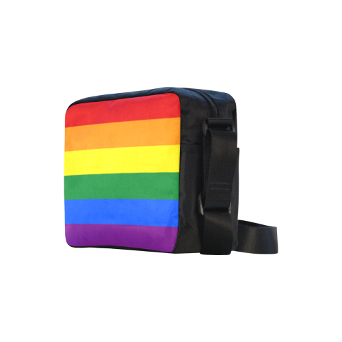 Gay Pride Rainbow Flag Stripes Classic Cross-body Nylon Bags (Model 1632)