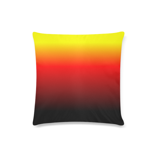 Ombre Sunset Custom Zippered Pillow Case 16"x16"(Twin Sides)