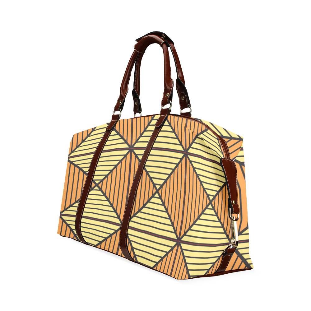 Geometric Triangle Pattern Classic Travel Bag (Model 1643)