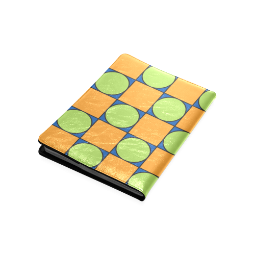 Green and Orange Geometric Pattern Custom NoteBook B5