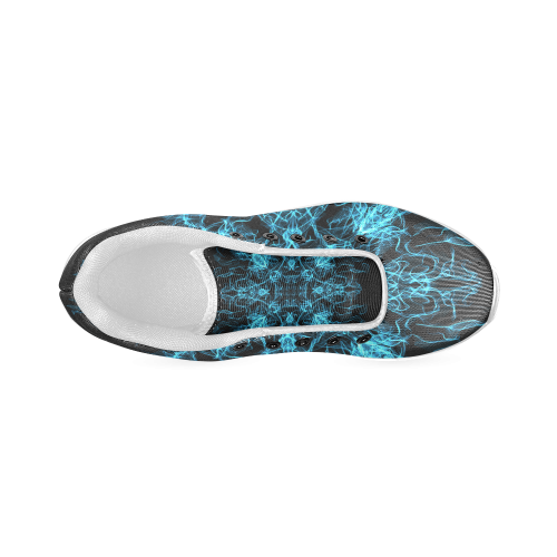 Blue SILK Arts Fractal Women’s Running Shoes (Model 020)