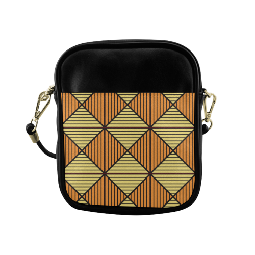 Geometric Triangle Pattern Sling Bag (Model 1627)