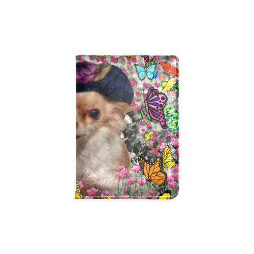 Chi Chi in Yellow Butterflies, Chihuahua Puppy Dog Custom NoteBook A5