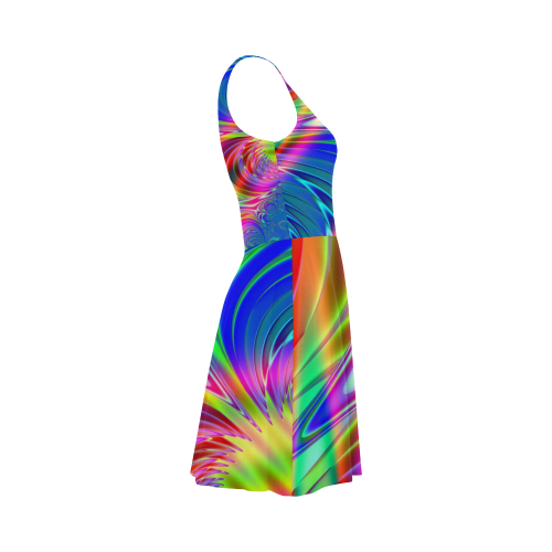 Rainbow Splash Fractal Atalanta Sundress (Model D04)