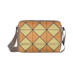 Geometric Triangle Pattern Classic Cross-body Nylon Bags (Model 1632)