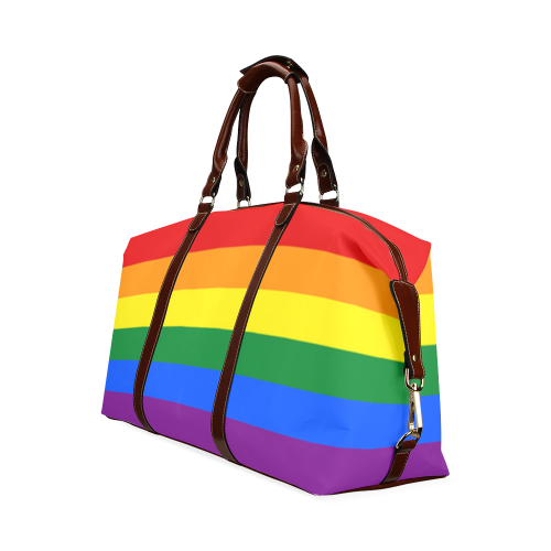 Gay Pride Rainbow Flag Stripes Classic Travel Bag (Model 1643)