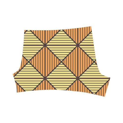 Geometric Triangle Pattern Briseis Skinny Shorts (Model L04)