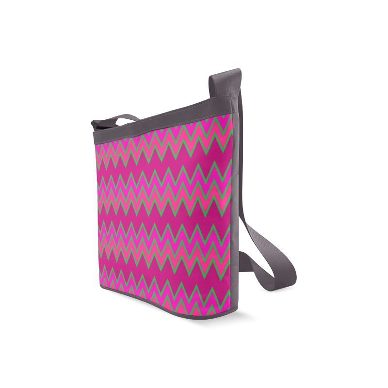 Chevron Colours QQ Crossbody Bags (Model 1613)