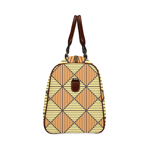Geometric Triangle Pattern Waterproof Travel Bag/Small (Model 1639)