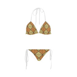 Geometric Triangle Pattern Custom Bikini Swimsuit