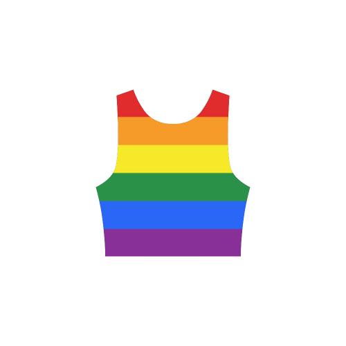 Gay Pride Rainbow Flag Stripes Atalanta Sundress (Model D04)