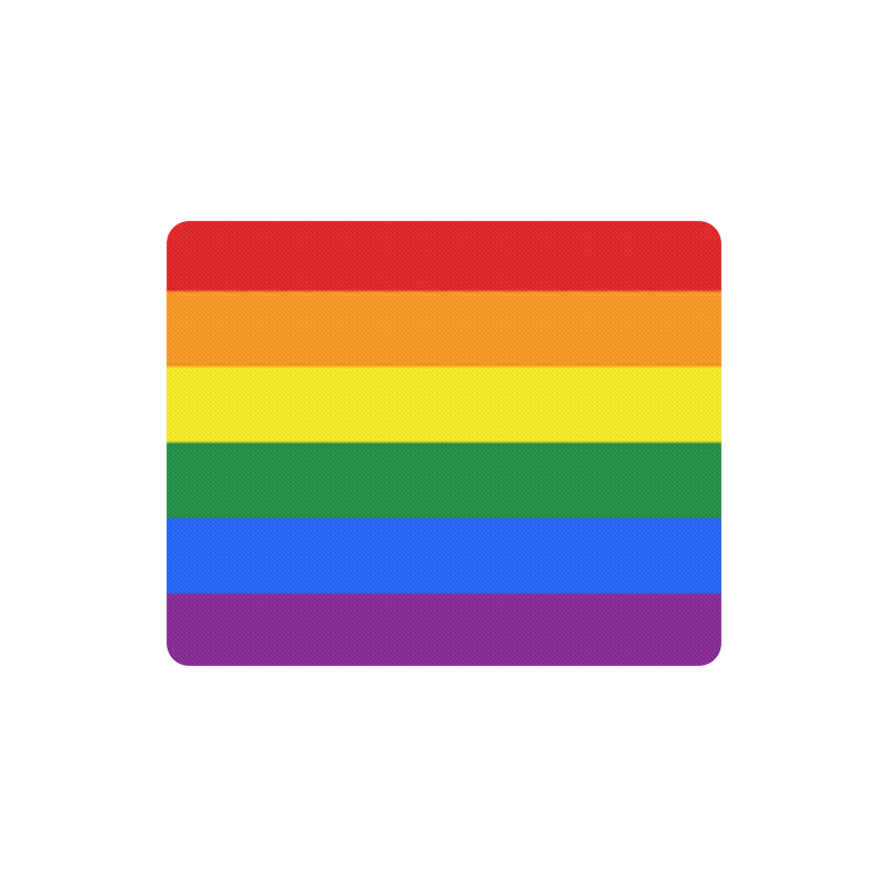 Gay Pride Rainbow Flag Stripes Rectangle Mousepad
