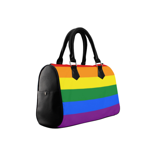 Gay Pride Rainbow Flag Stripes Boston Handbag (Model 1621)