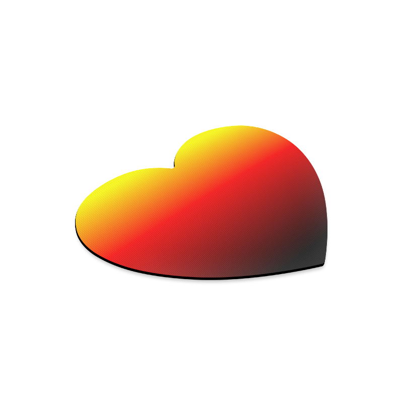 Ombre Sunset Heart-shaped Mousepad
