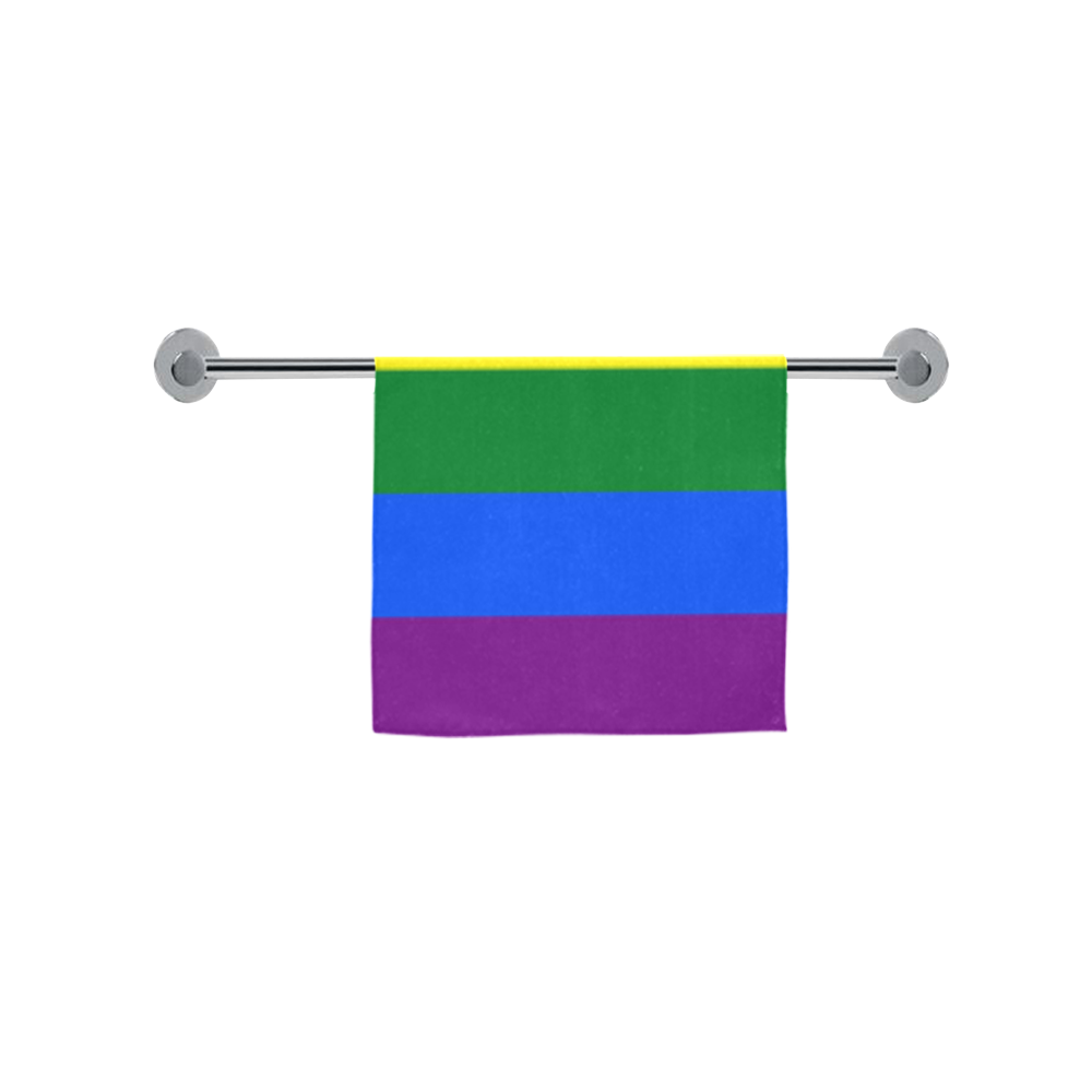 Gay Pride Rainbow Flag Stripes Custom Towel 16"x28"
