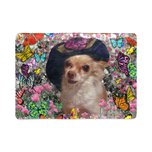 Chi Chi in Yellow Butterflies, Chihuahua Puppy Dog Custom NoteBook A5