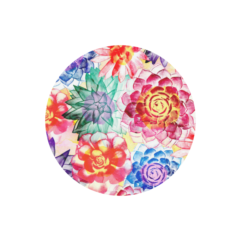 Succulents Round Mousepad