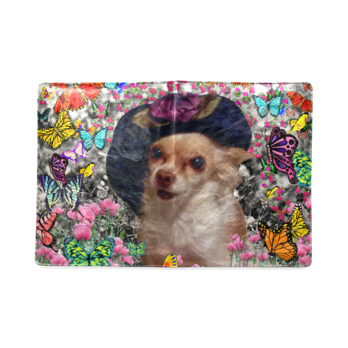 Chi Chi in Yellow Butterflies, Chihuahua Puppy Dog Custom NoteBook B5