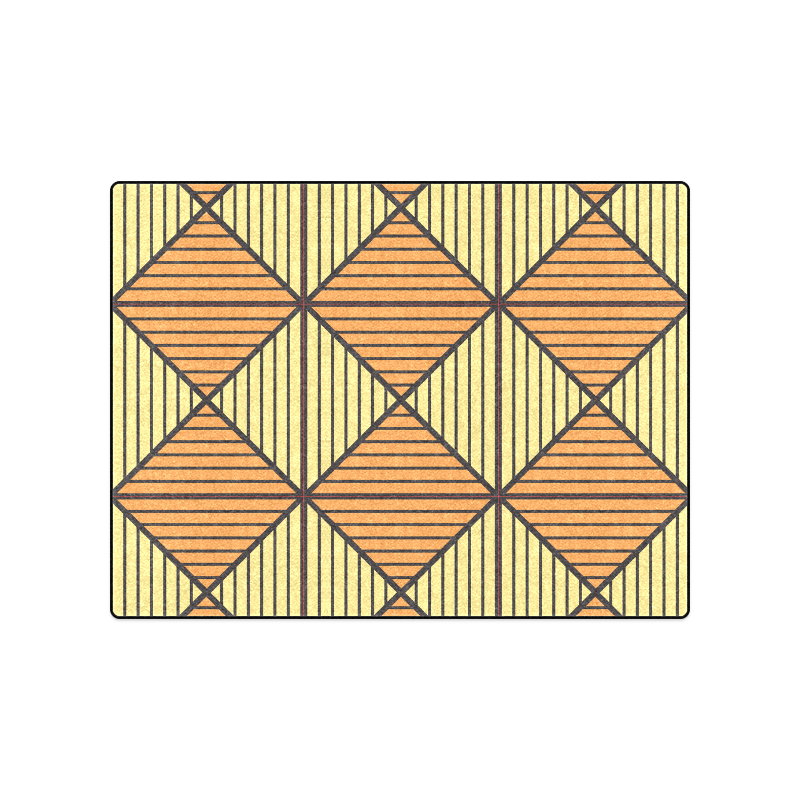 Geometric Triangle Pattern Blanket 50"x60"