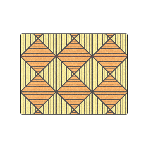Geometric Triangle Pattern Blanket 50"x60"