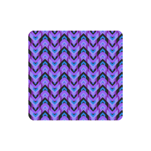 Purple Chevrons Stripes Women's Clutch Wallet (Model 1637)