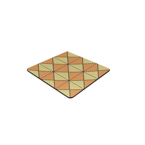 Geometric Triangle Pattern Square Coaster