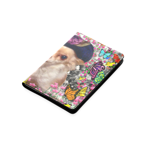 Chi Chi in Yellow Butterflies, Chihuahua Puppy Dog Custom NoteBook A5
