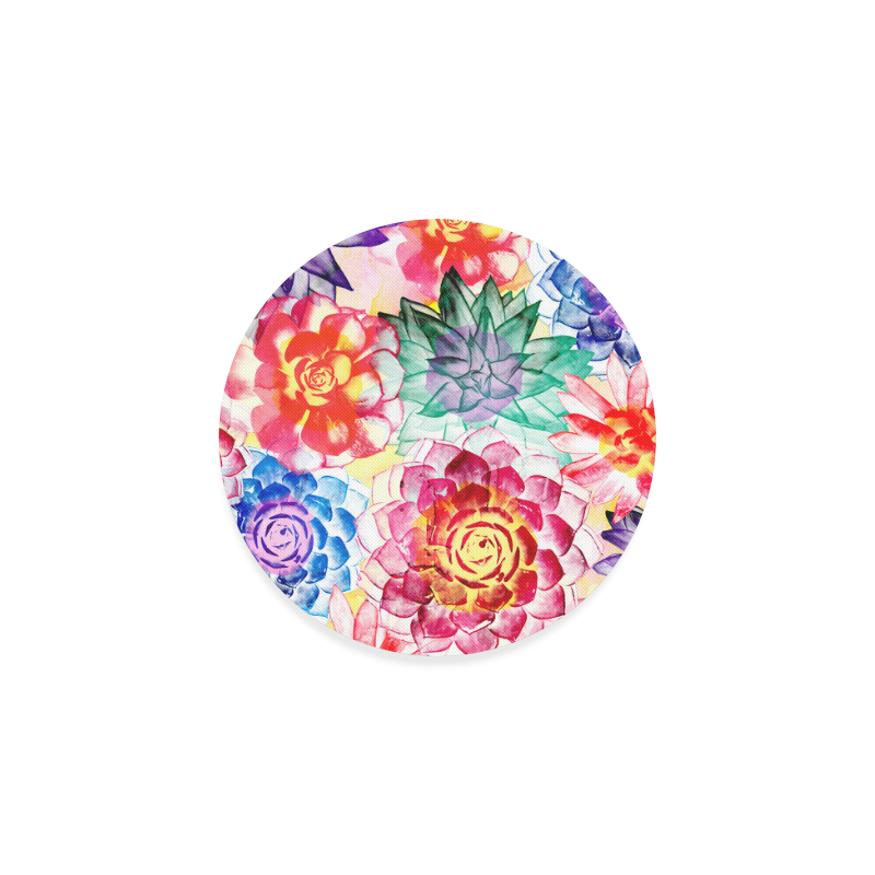 Succulents Round Coaster