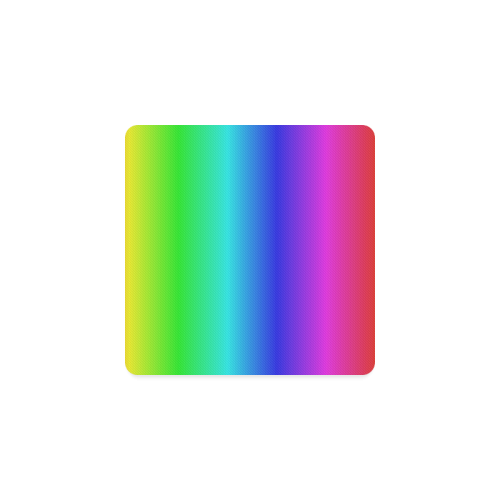 Crayon Box Ombre Rainbow Square Coaster