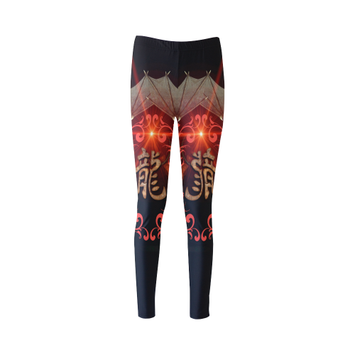 Hieroglyph, the dragon Cassandra Women's Leggings (Model L01)