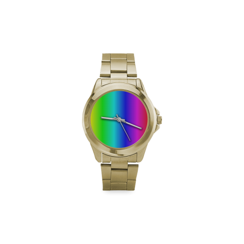 Crayon Box Ombre Rainbow Custom Gilt Watch(Model 101)
