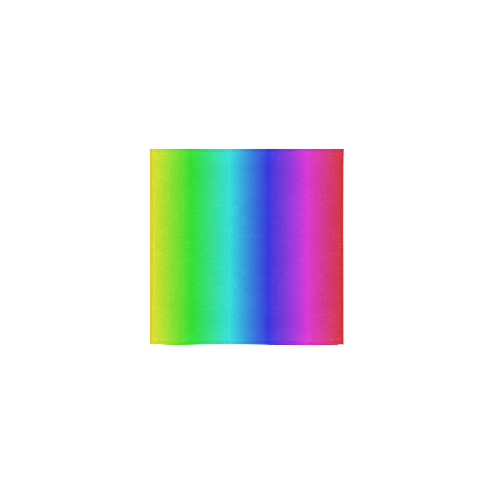 Crayon Box Ombre Rainbow Square Towel 13“x13”