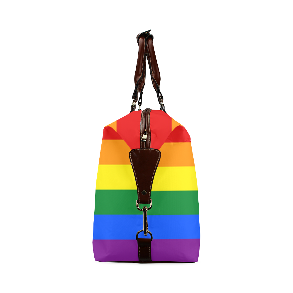 Gay Pride Rainbow Flag Stripes Classic Travel Bag (Model 1643)