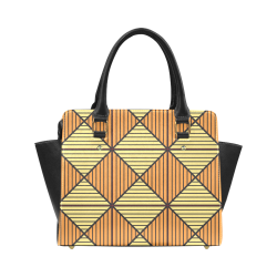 Geometric Triangle Pattern Classic Shoulder Handbag (Model 1653)