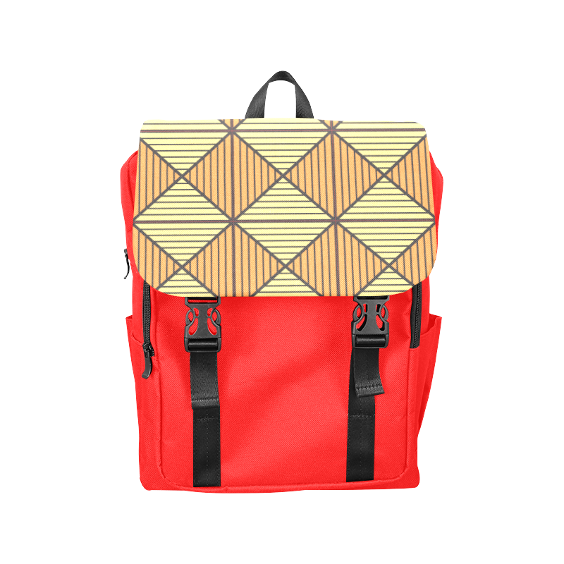 Geometric Triangle Pattern Casual Shoulders Backpack (Model 1623)