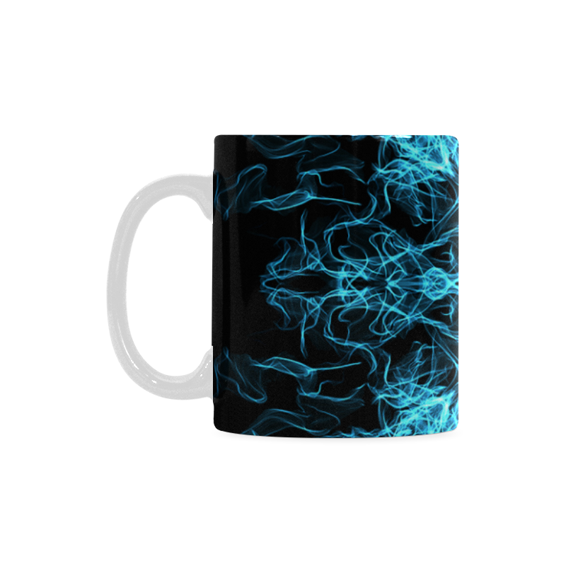 Blue SILK Arts Fractal White Mug(11OZ)