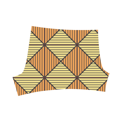 Geometric Triangle Pattern Briseis Skinny Shorts (Model L04)