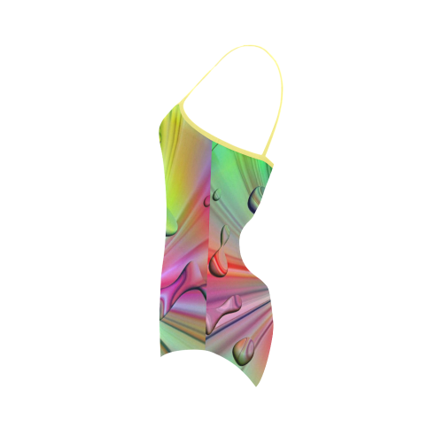 Rainbow Drops by nico bielow Strap Swimsuit ( Model S05)