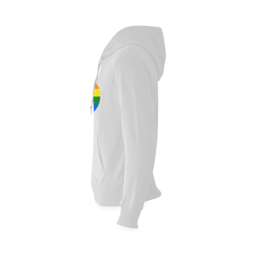Gay Pride Rainbow Flag Stripes Oceanus Hoodie Sweatshirt (Model H03)