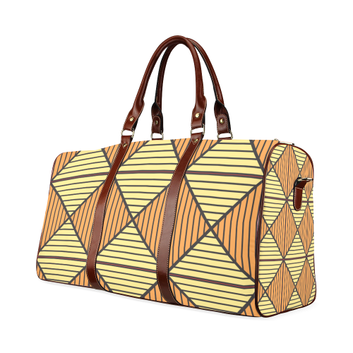 Geometric Triangle Pattern Waterproof Travel Bag/Small (Model 1639)