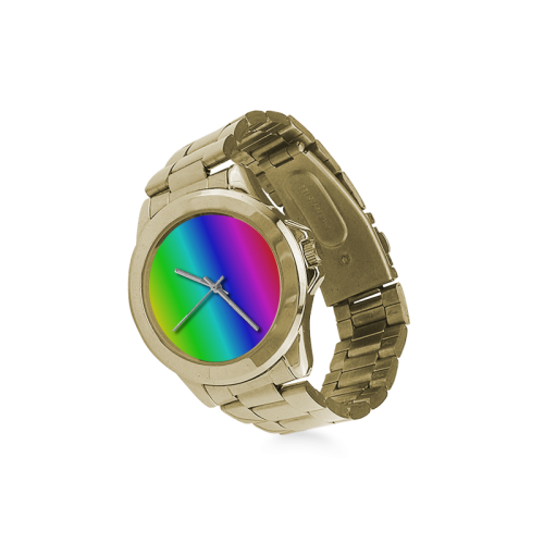 Crayon Box Ombre Rainbow Custom Gilt Watch(Model 101)