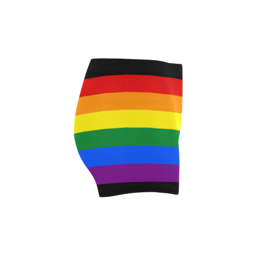 Gay Pride Rainbow Flag Stripes Briseis Skinny Shorts (Model L04)