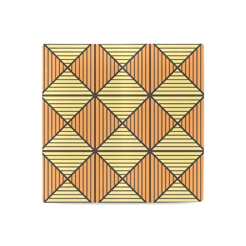 Geometric Triangle Pattern Women's Leather Wallet (Model 1611)