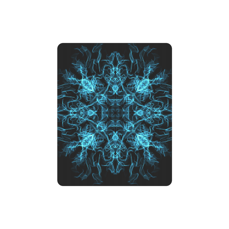 Blue SILK Arts Fractal Rectangle Mousepad