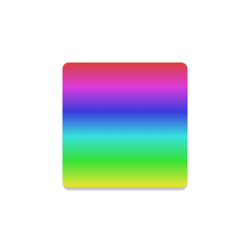 Crayon Box Ombre Rainbow Square Coaster
