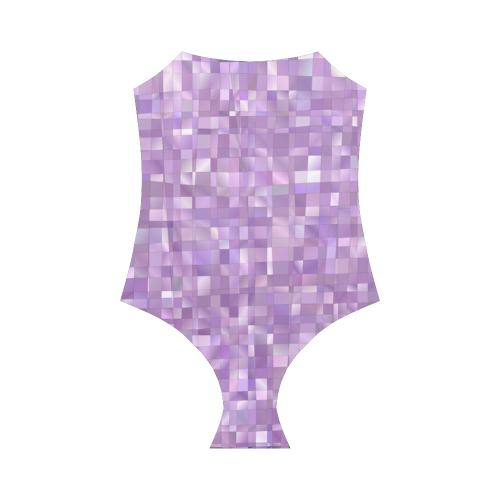 Purple Pearl Mosaic Strap Swimsuit ( Model S05)